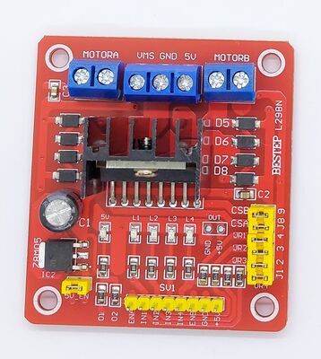L298N Çift H Köprülü DC Step Motor Sürücü Kartı - 1