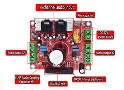 OZK606-TDA7850 4X50W Amplifikatör Modülü - 2